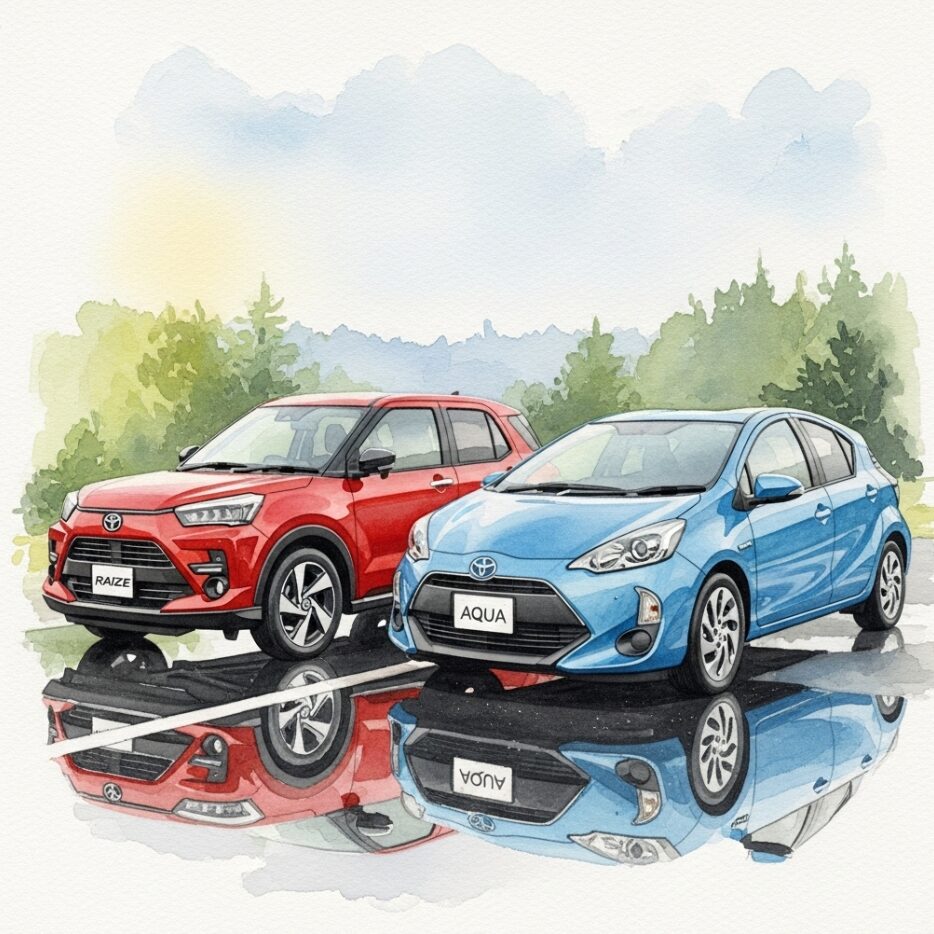 トヨタのアクアとライズを比較！あなたに合うのはどっち？